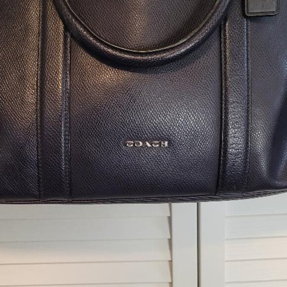 COACH Authentic Metropolitan Laptop Bag - Navy Blue - Picture 6 of 10